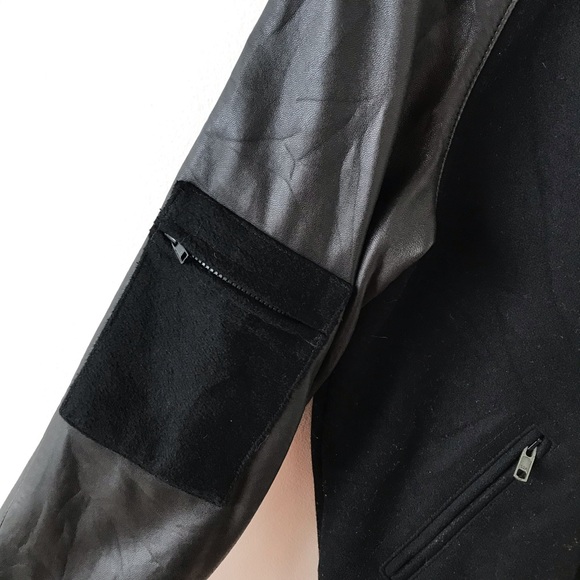 Surface to Air leather and cashmere blend bomber - Picture 3 of 12